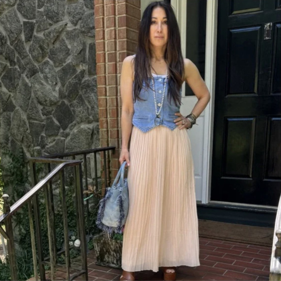 Flowy Chiffon Midi Skirts